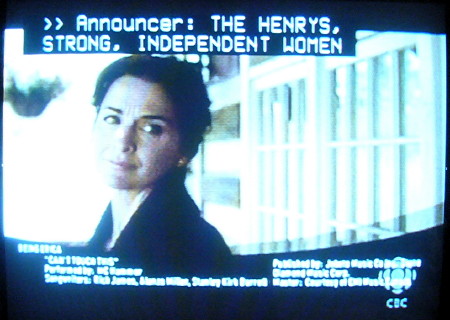 Caption reads THE HENRYS, STRONG, INDEPENDENT WOMEN