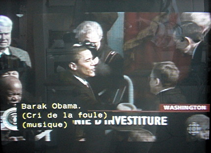 Caption reads, in part, Barak Obama