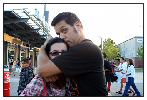 Strombo nearly crushing a female fan