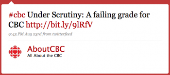 AboutCBC: #cbc Under scrutiny: A failing grade for CBC