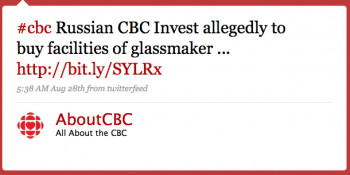 AboutCBC: #cbc Russian CBC Invest allegedly to buy facilities of glassmaker