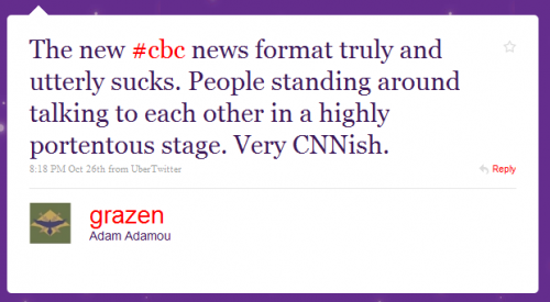 Twitter - Adam Adamou- The new #cbc news format