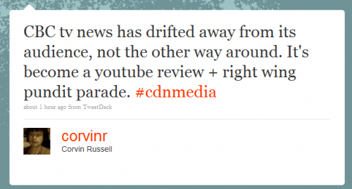 Twitter - Corvin Russell- CBC tv news 